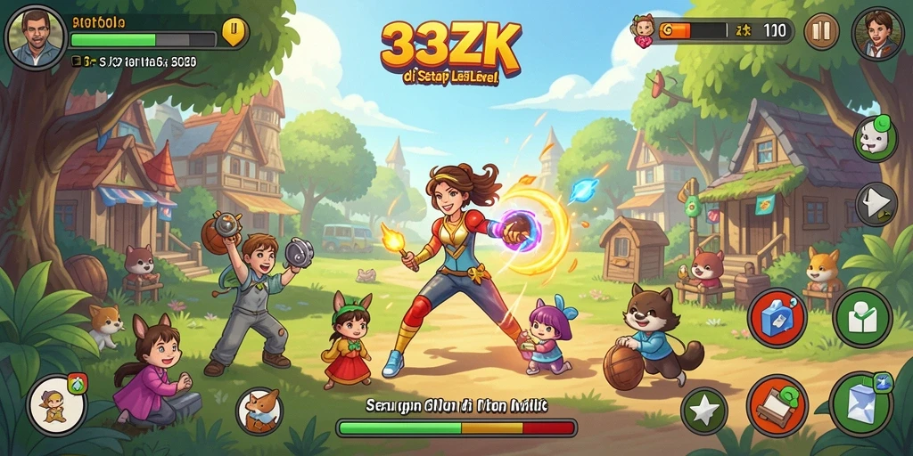 Screenshot gameplay Casual dari 33ZK yang menampilkan tantangan seru.