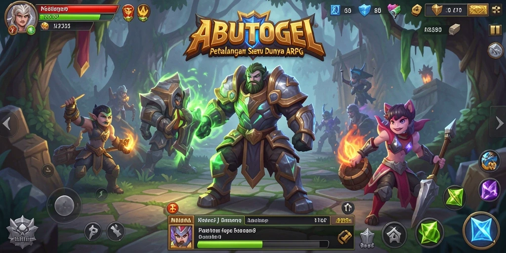 Gameplay ARPG intens di ABUTOGEL yang mengasyikkan.