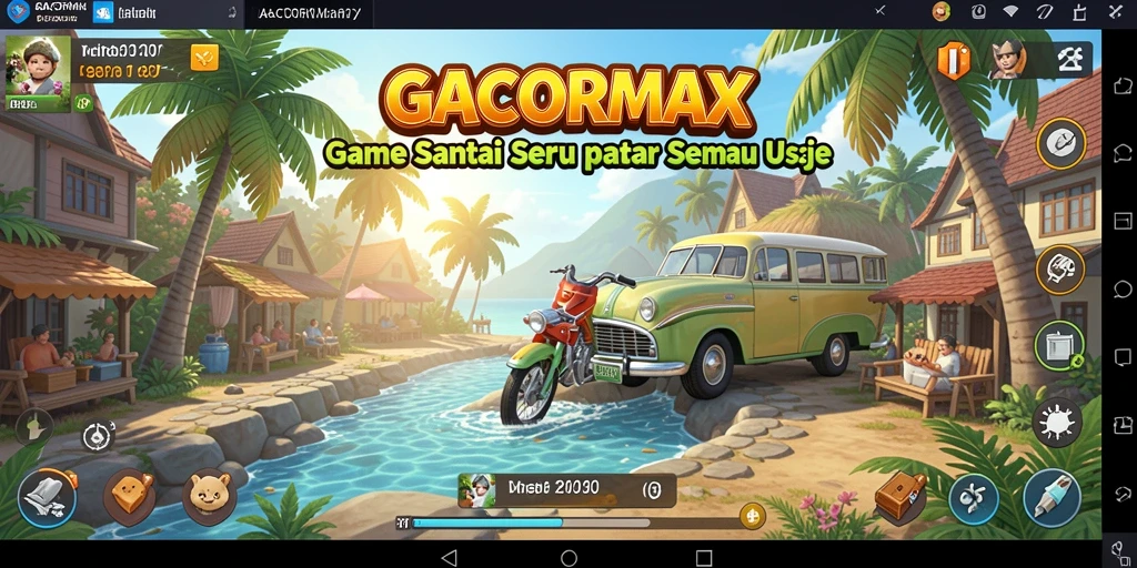 Screenshot gameplay GACORMAX yang penuh warna dan seru.