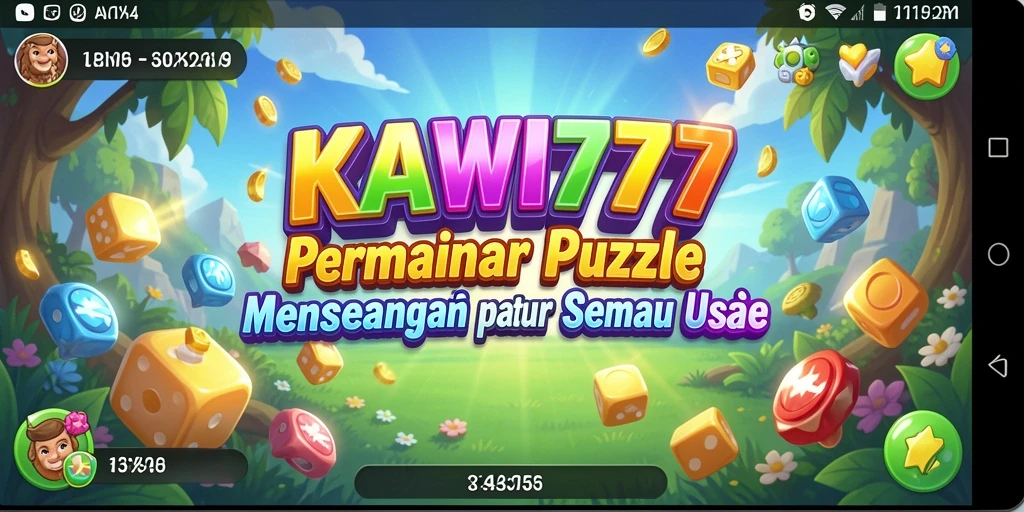 Tampak gameplay KAWI777 dengan berbagai teka-teki menarik.