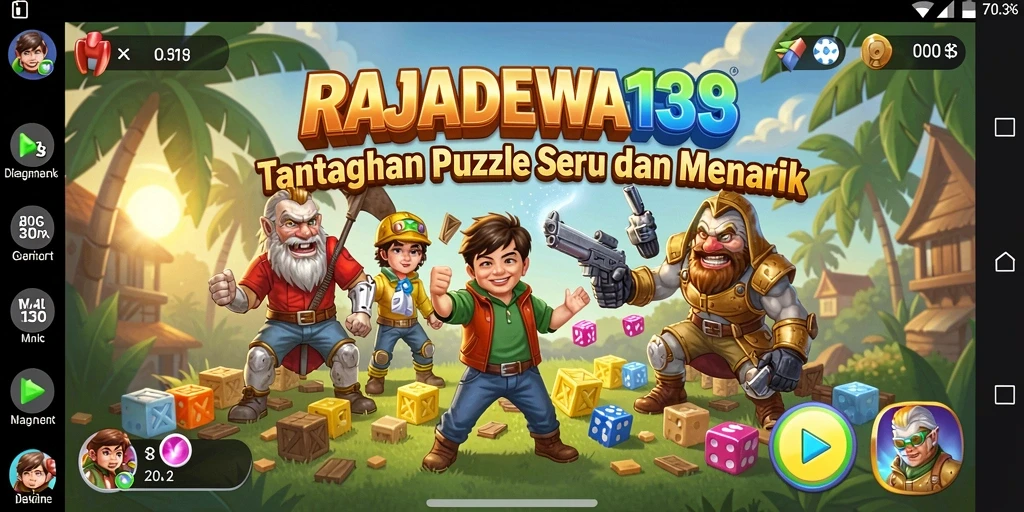 Tampilan gameplay seru dari RAJADEWA138 yang menantang.